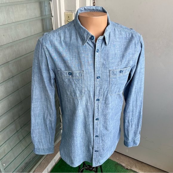 All Saints Other - All Saints mens Chambray workwear shirt long sleeve large